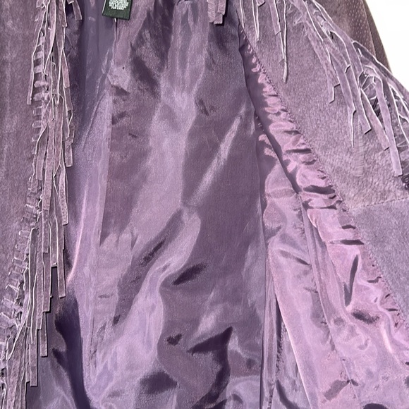 DIALOGUE fringe suede jacket - Picture 4 of 9